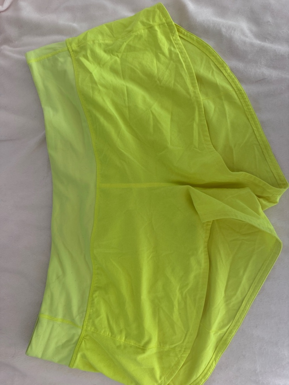 lululemon athletica Neon Yellow Athletic Shorts